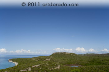 Playa Largu vanaf Cas Abao, Curacao, half negen in de ochtend