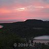 another red sunset curacao after volcano eruption ecuador