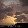 sun framed clouds