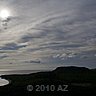 whites washes out sun and sky