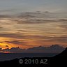 sunset accompanied by clouds