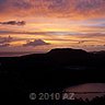 red saltpan sunset