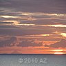 venezuela at sunset seen from curacao cas abao