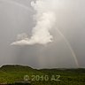 unique cloud and rainbow near cas abao curacao