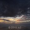 black clouds arrive as soon as sun sleeps