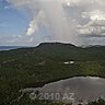 rainbow reflection in saltpan curacao